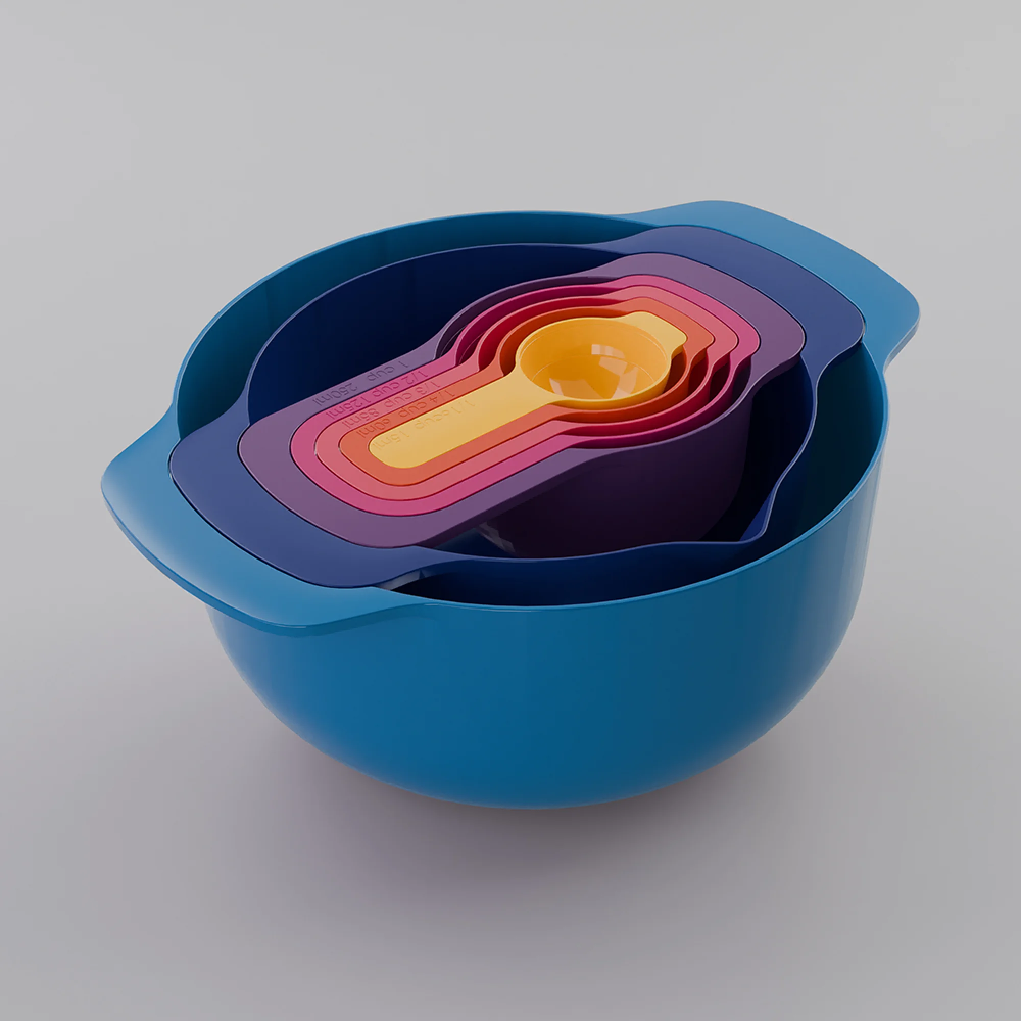 7'li Ölçü Kaşıklı Bowl & More